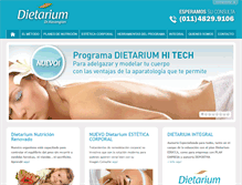 Tablet Screenshot of dietarium.com.ar